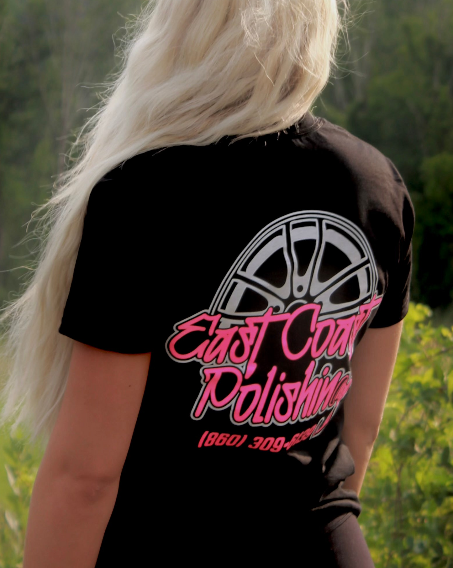 East Coast Polishing Short Sleeve T-Shirt (PINK)