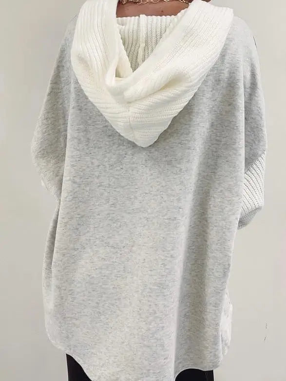 Hoodie Sweatshirt w/ Buttons